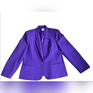 ♥️Vintage Haberdashery Purple PowerPoint Jacket in EUC Size 14